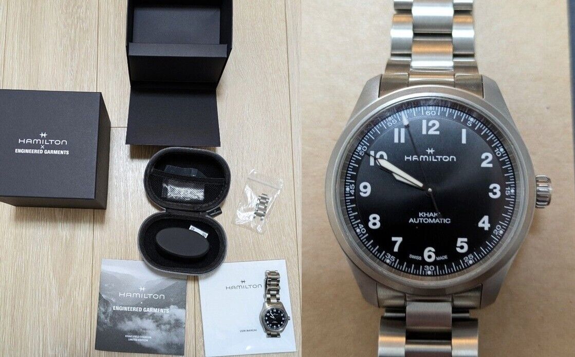 HAMILTON Khaki Field Engineer Garments Limited Titanium HAMILTON Khaki Field Engineer Garments Limited Titanium