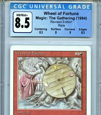 MTG Revised Wheel of Fortune CGC 8.5 NM-MT+ Card Magic MTG Revised Wheel of Fortune CGC 8.5 NM-MT+ Card Magic
