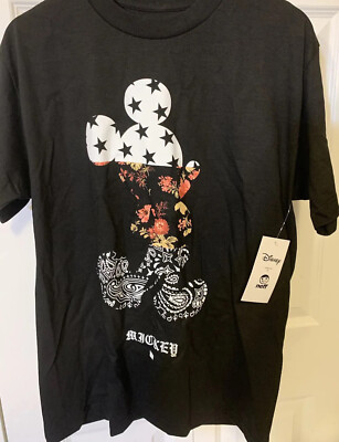 New Disney NEFF MICKEY M28 Men s Sz M T-SHIRT Black NWT