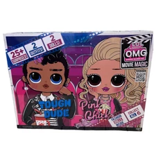 LOL Surprise! Tough Dude & Pink Chick OMG Fashion Dolls Movie Magic Series 2...