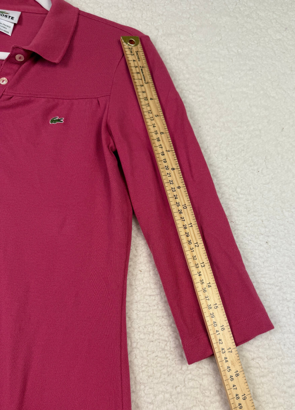 LACOSTE Pink Polo Dress Size 36 US 4 Golf Tennis Cotton Minimalist Prep thumbnail 5