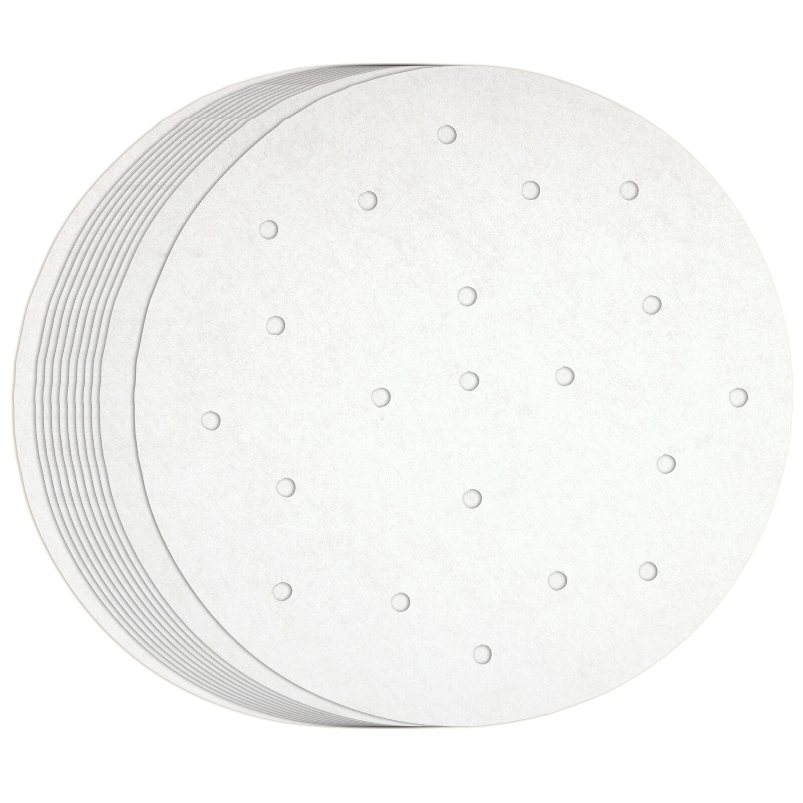 100 Pack Parchment Paper Rounds with Holes for Air Fryer Basket, 8 in