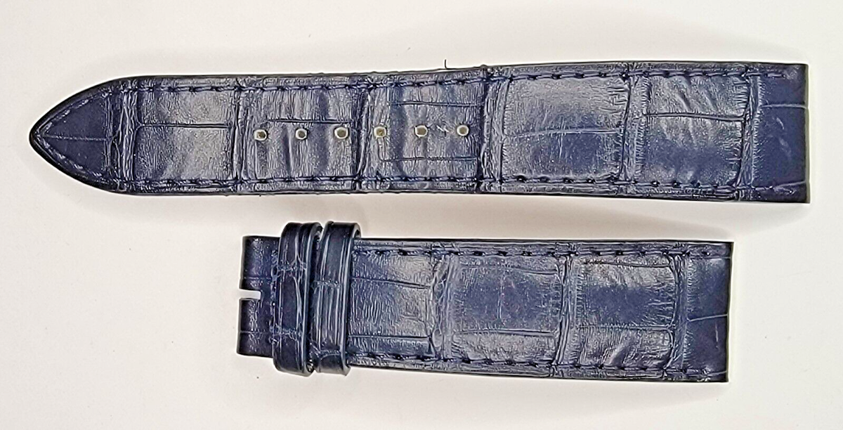 Jaeger-LeCoultre ネイビー アリゲーターストラップ Jaeger-LeCoultre Dark Navy Blue Alligator Strap 22mm by 18mm