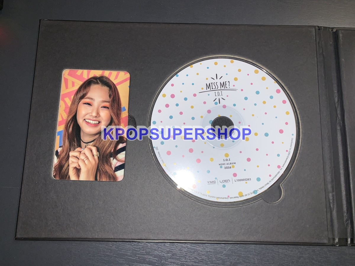 IOI 2nd Mini Album Miss Me? Autographed Signed CD Photocard Great