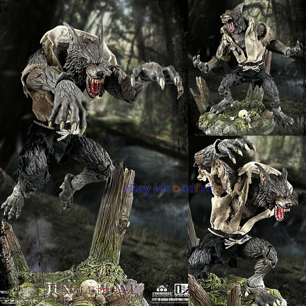 COOMODEL x OUZHIXIANG 1/12 The Werewolf Jungle Howl PM002 Deluxe