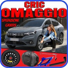 Platzsparend Notrad 4Fori Ab 15 Für Dacia Logan Set Cric + Schlüssel Tasche