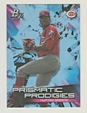 2019 Bowman Platinum PRISMATIC PRODIGIES #PPP-36 HUNTER GREENE RC Rookie Reds