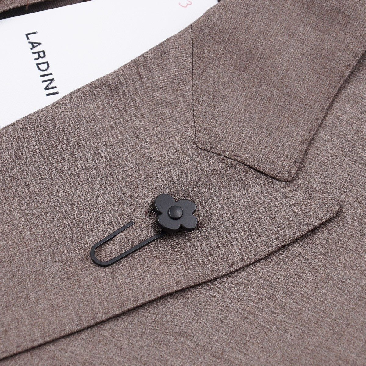 LARDINI loro piana ダークグレー スーツ 46 Pure Cashmere (Ing LORO PIANA & C.) Doeskin Grey Blazer