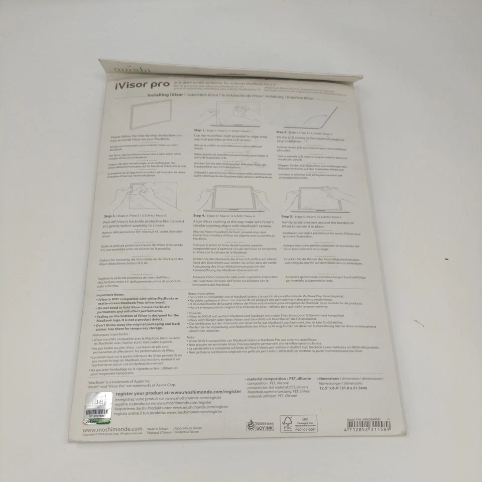 Mosi macbook pro 13 inch screen protector BLACK BEZEL ONLY - Image 2 of 4