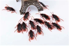 50x 1 Set Rubber Roaches Fake Cockroach Bugs Toy Lifelike Joke Trick Prank