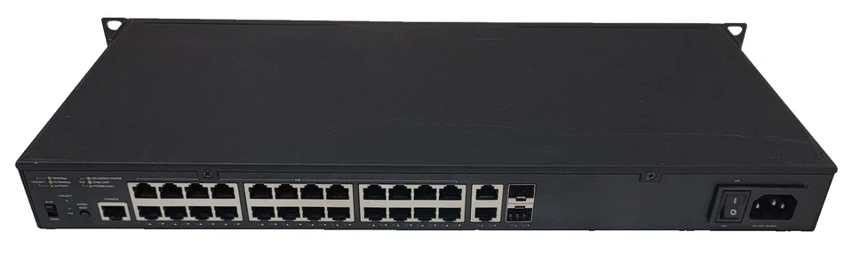 Conmutador administrado Luxul AMS-2624P serie AV 26 puertos/24 PoE+ Gigabit Foto 4 de 4