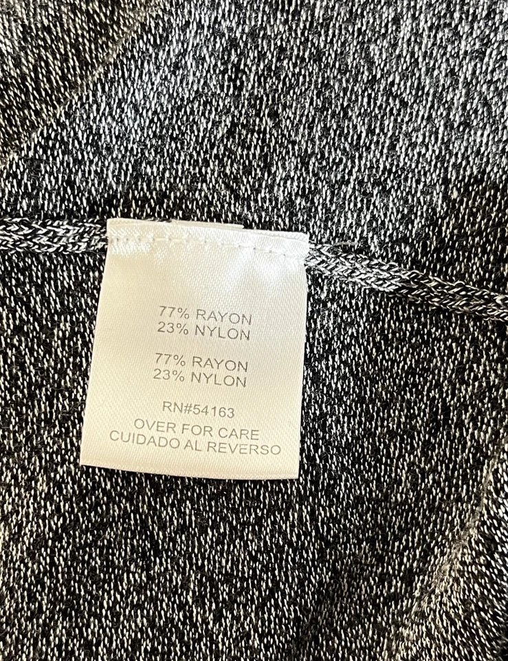 Suéter Andrew Marc Manga Larga Tejido Acanalado Cuello Alto Mujer Talla XL Gris Foto 4 de 4