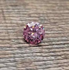 1 CT Natural Baby Pink Diamond Round Cut 6.50 mm VVS1 D Grade GDGL Certified DF5