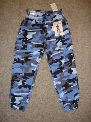 NEW Jeans ladies jogger blue Camo Juniors 11 x 30 versatile  collection