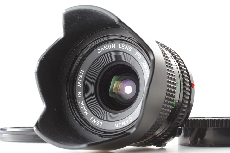 [MINT w/ Hood] Canon New FD 28mm f2.8 NFD Wide Angle Lens for AE-1 A-1 F-1 JAPAN - Image 2 of 4