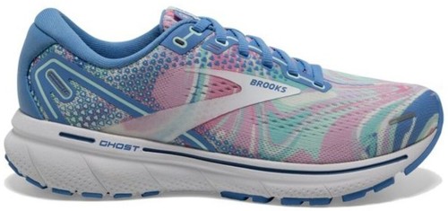 Brooks Ghost 14 Gray Blue Red Running Shoes 1103691D078  display picture 1