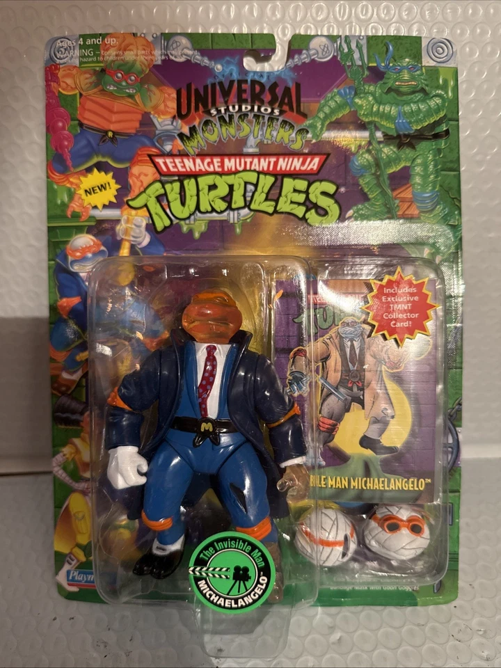 Figura de acción Playmates Toys 5425 TMNT Invisible Man Michaelangelo ¡Como nueva!!!! 🐐 Foto 2 de 4