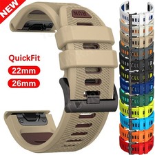 Quick Fit Strap Silicone Band for Garmin Watch Fenix 8 E 6 6X 7X 7 Pro 5 5X 3 HR
