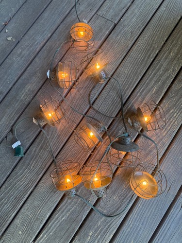 Vintage JetMax Lantern Wire Style String Lights - Set of 3