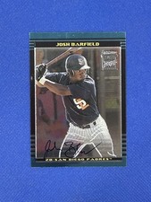 2002 Bowman Chrome #390 Josh Barfield RC Autograph Rookie auto Card ZZ. rookie card picture
