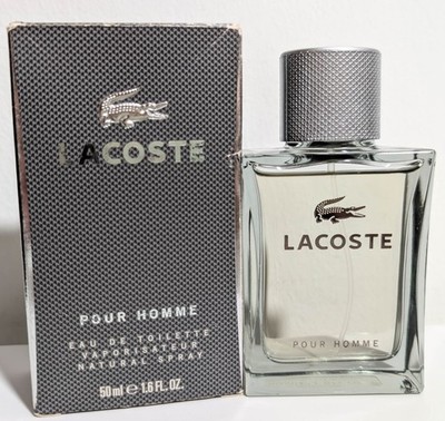 Lacoste Pour Homme Eau de Toilette 50ml / 1.6oz spray *damaged box*