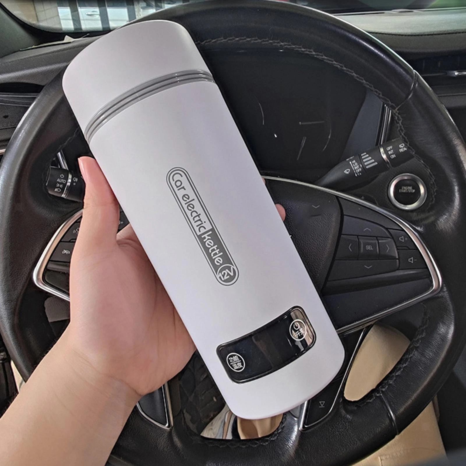 Car Travel Electric Kettle Portable Heated Mug Portable Heating Drinking Cup
