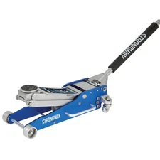 Strongway Low-Profile Aluminum/Steel Floor Jack, 3-Ton Capacity
