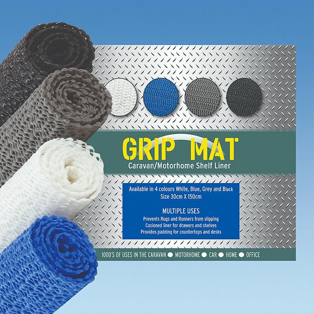 Black Non Slip Mat 3m x 40cm Roll Anti Slip Grip Mat Caravan Motorhome PLS
