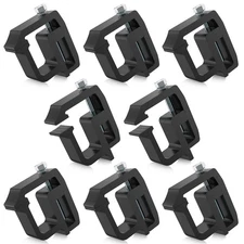 8 PCS Heavy Duty Truck Cap Clamps - No Drill for Chevy Dodge Ford Toyota
