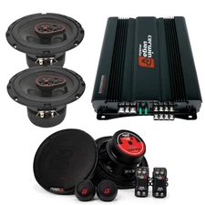 Cerwin Vega HED 6.5" 340W 3-Way | 6.5" 400W Component | Speakers & 4 Channel Amp