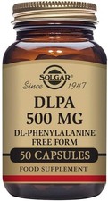 Solgar DLPA 500 mg (DL-Phenylalanine) Vegetable Capsules - Pack of 50