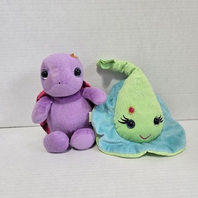 First & Main plush stingray blue green And Purple Turtle glitter eyes 