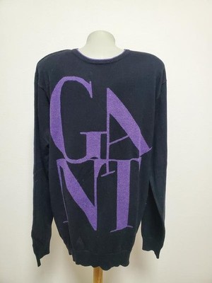 Men Gant sweater black knit 40/L/48