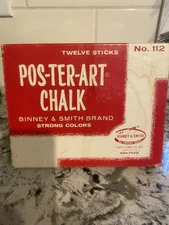 Binney & Smith Assorted Colored Chalk Sticks No. 403 Vintage Used