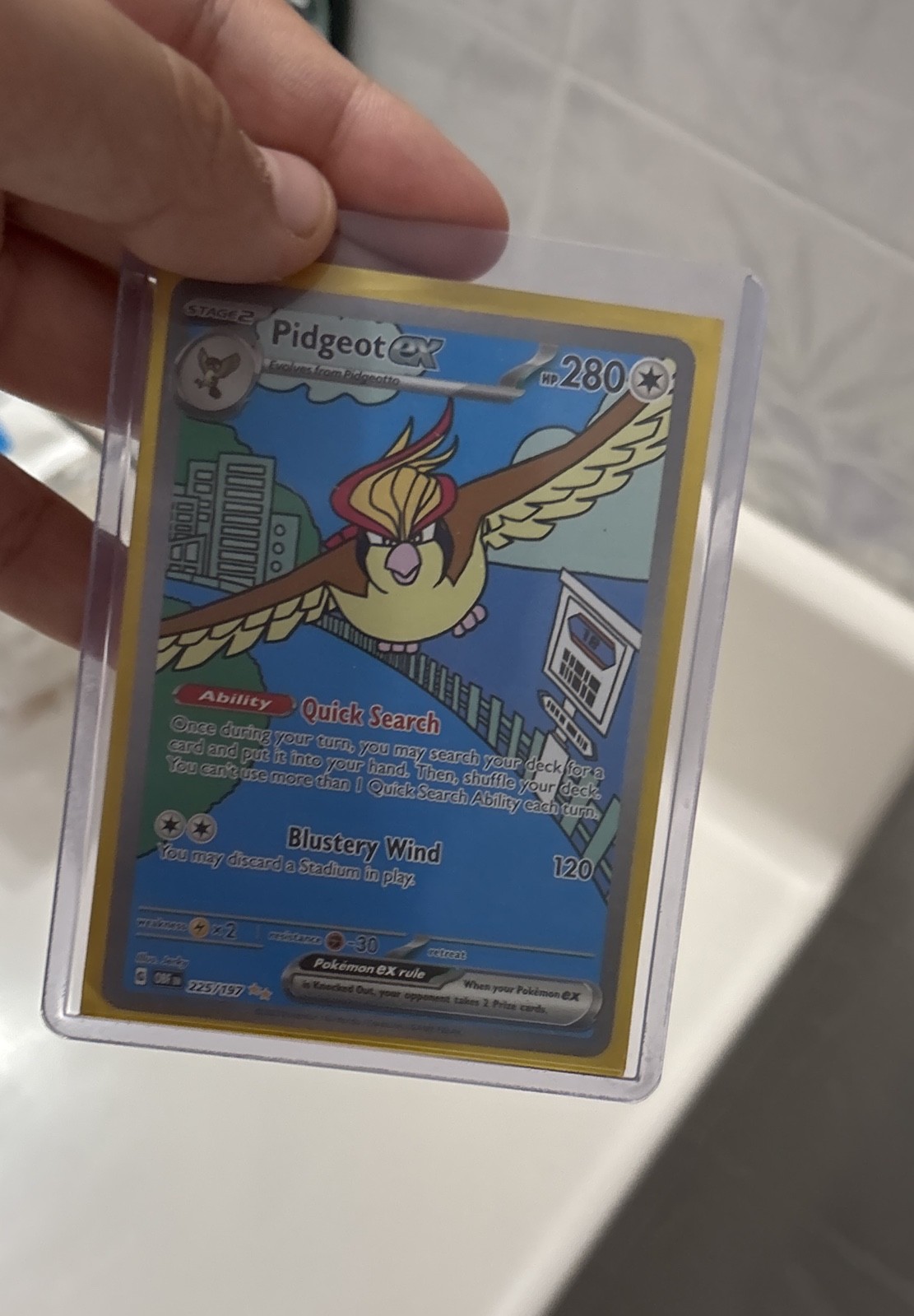 Pidgeot ex 225/197 SV03: Obsidian Flames Holo