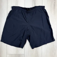 VTG Canari Cycling Shorts Men's L Black USA Nylon Shell Padded Liner Zip Pocket