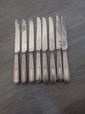 Wm Rogers MFG Co. Silver Plate Dinner Knives Chalfonte Pattern Set of 8