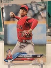 SHOHEI OHTANI 2018 TOPPS UPDATE PITCHING IN RED JERSEY RC #US1 LA DODGERS MVP NM