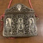 ANTIQUE MOROCCAN BRASS/SILVER BOX INTRICATE INLAID PANELS TO CARRY THE QURAN — photo 9