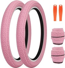 20 X 2.125 Bike Tires 2 Pack 20 Inch Kids Bmx Folding Light Pink Replacement 20 X 2.125 Bike Tires 2 Pack 20 Inch Kids Bmx Folding Light Pink Replacement