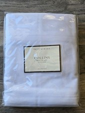 POTTERY BARN White BEDSKIRT JUPONNAGE 18" DROP TWIN NEW