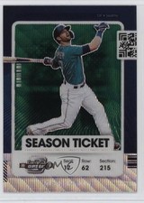 2021 Panini Contenders Season Ticket Optic Green Wave Prizm Mitch Haniger 0t2