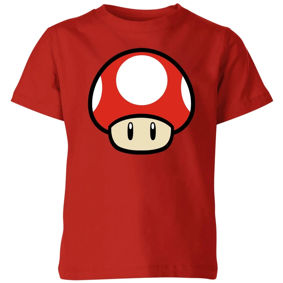 ZAVVI Nintendo Super Mario Power Up Mushroom Kids' T-Shirt - Red