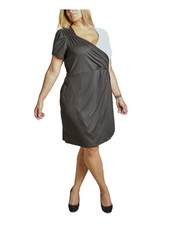 ULTRA FLIRT Womens Short Sleeve V Neck Knee Length Evening Faux Wrap Dress