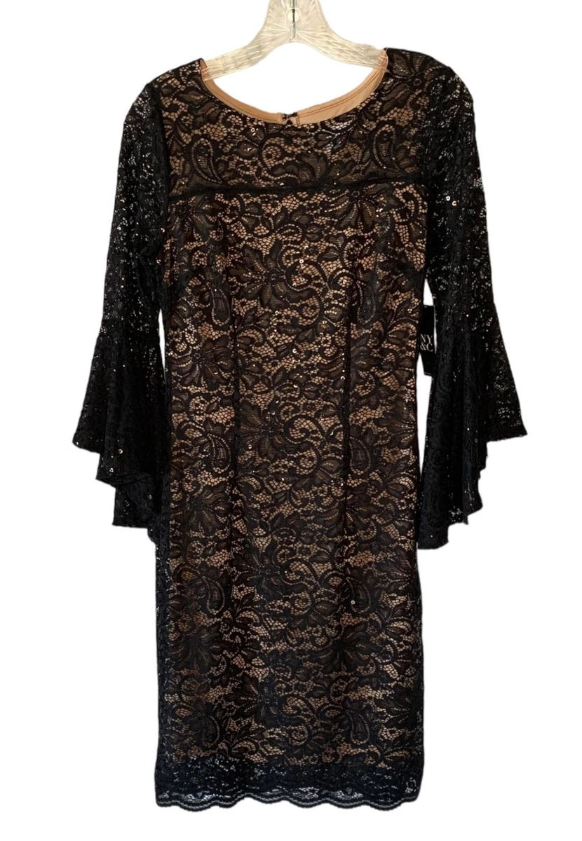 chinese dress ladies Rosaria Lace Gown Black – CAMI NYC main image 0