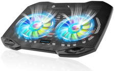 Base refrigeradora RGB con 2 ventiladores silenciosos para port tiles de 11-15,6
