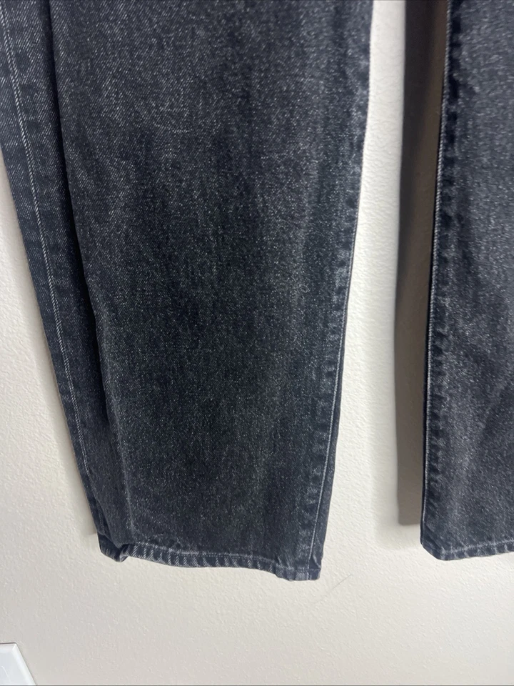 AYR All Year Round Jeans Mens 34x32 The Slacker Relaxed Black Straight Button Up - Image 2 of 4