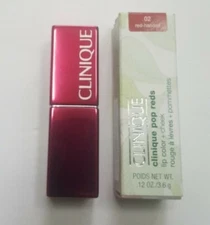 CLINIQUE POP REDS LIP COLOR + CHEEK LIPSTICK BLUSH .12 OZ / 3.6 G Full Size NIB