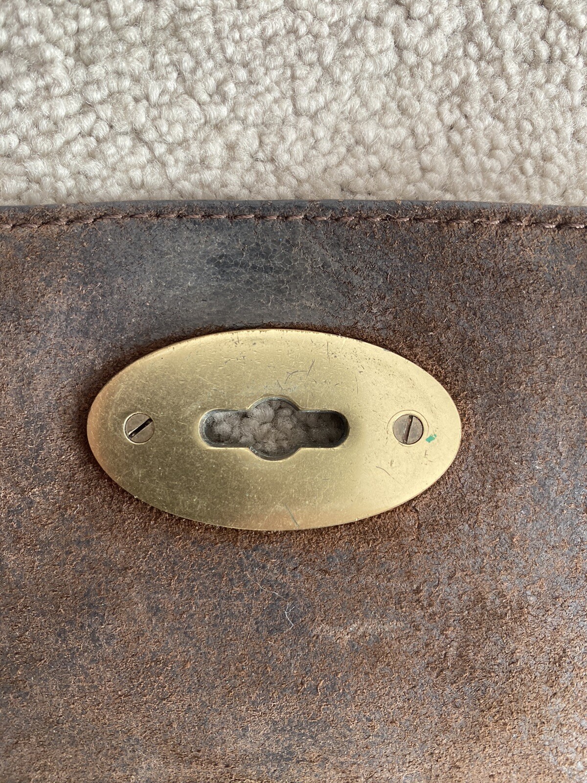 Genuine Mulberry Antony Messenger Bag in Chocolate Leather Great