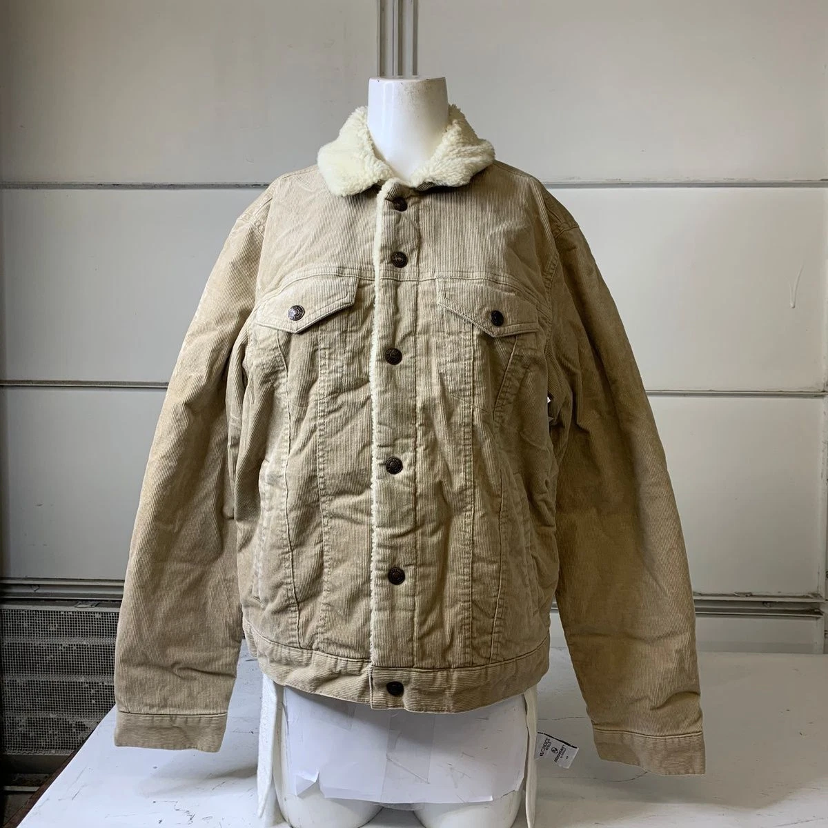 GAP Sherpa Lined Icon Corduroy Jacket Men s Size Medium Light